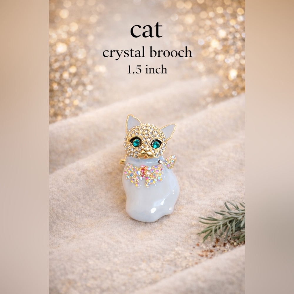 Cat Brooch 1.5”